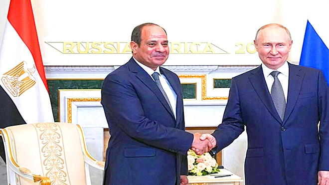 بوتين: مصر شريك رئيسي لروسيا في إفريقيا وعلاقاتنا تتطور بنجاح